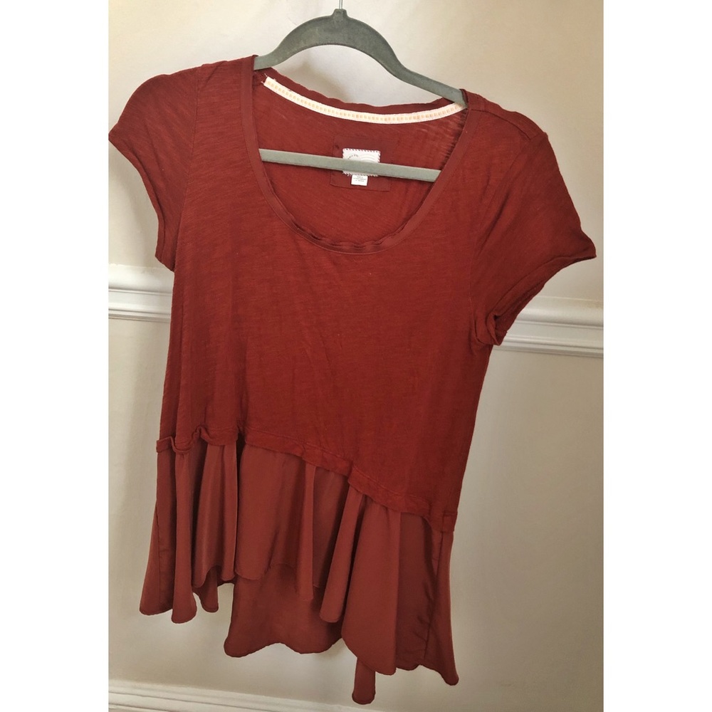 Anthropologie 9-h15 STCL Peplum Top